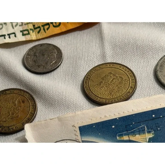 Vintage International Currency Lot  Israel Banknotes 1916 Penny 1962 Stamp - Picture 12 of 16